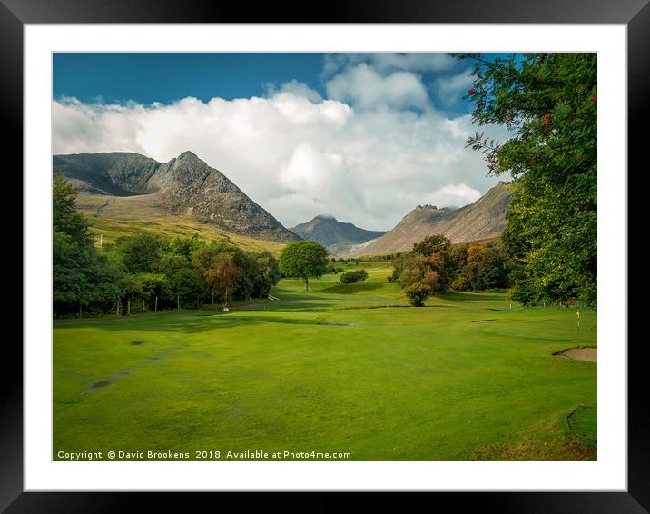 Glen Sannox from the Golfy Framed Mounted Print by David Brookens