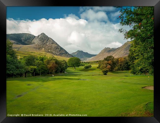 Glen Sannox from the Golfy Framed Print by David Brookens
