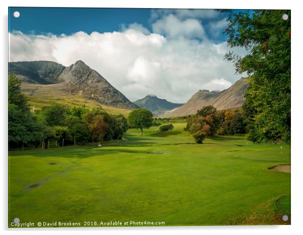 Glen Sannox from the Golfy Acrylic by David Brookens