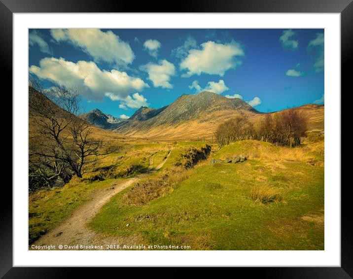 The Old Mine in Glen Sannox Framed Mounted Print by David Brookens