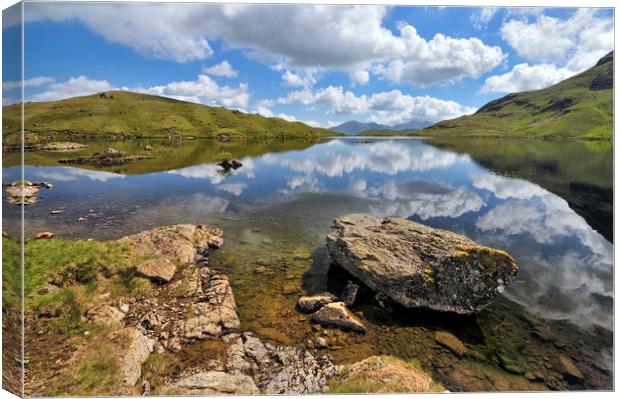 Stickle Tarn, Langdales Canvas Print by Jason Connolly