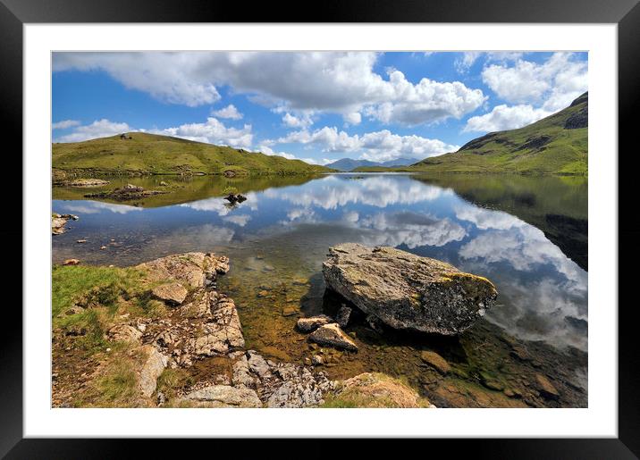 Stickle Tarn, Langdales Framed Mounted Print by Jason Connolly
