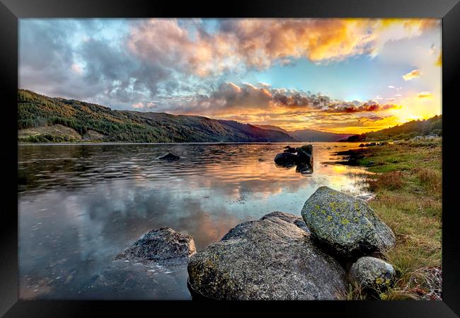 Sunset over Loch Sunart Framed Print by James Marsden