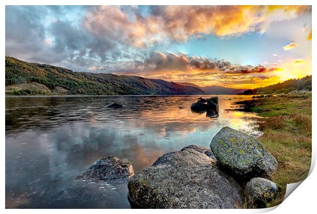 Sunset over Loch Sunart Print by James Marsden