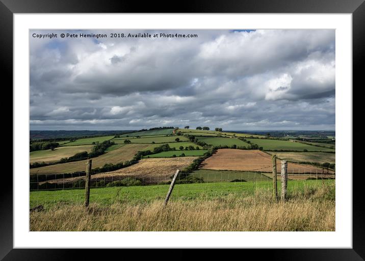 View from Raddon Top Framed Mounted Print by Pete Hemington