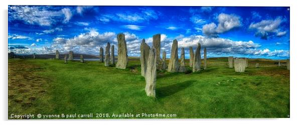 Standing Stones, Isle of Lewis, Outer Hebrides Acrylic by yvonne & paul carroll