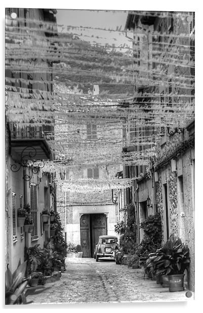Captivating Streets of Valldemossa Acrylic by Jonathan Pankhurst
