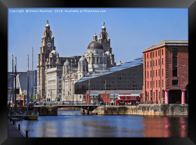 Liverpool: From Dock to Pier Framed Print by Simon Martinez