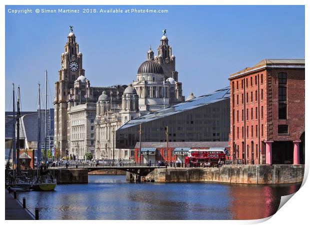 Liverpool: From Dock to Pier Print by Simon Martinez