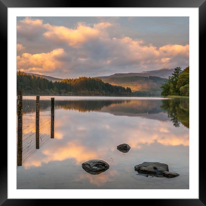 Loch Ard reflections Framed Mounted Print by George Robertson
