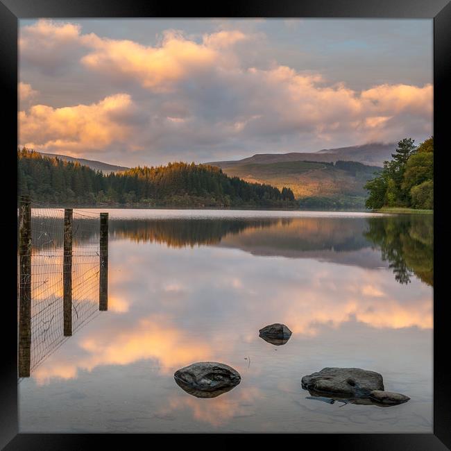 Loch Ard reflections Framed Print by George Robertson