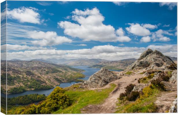 Ben A'an and Loch Katrine Canvas Print by George Robertson