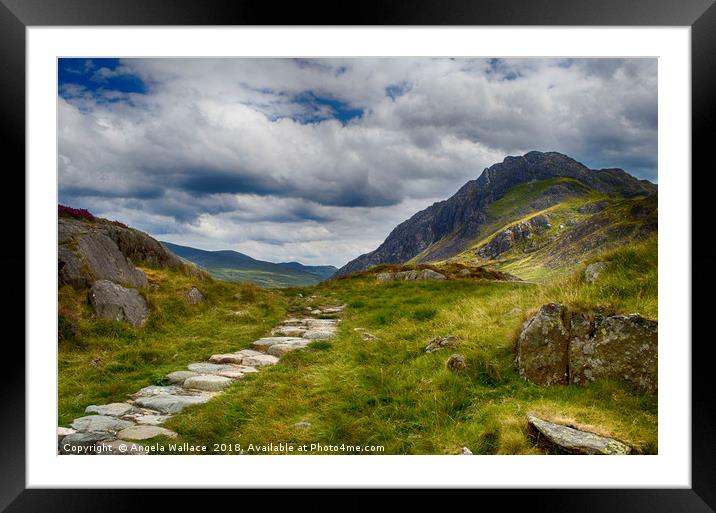 Snowdonian Serenity Framed Mounted Print by Angela Wallace