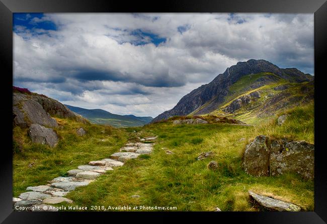 Snowdonian Serenity Framed Print by Angela Wallace