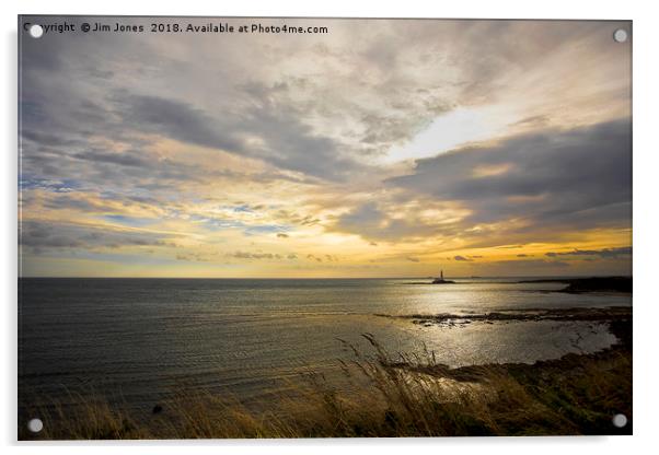 September morning seascape Acrylic by Jim Jones