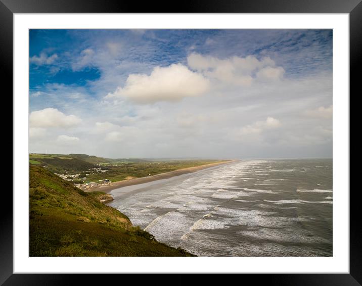 Pendine after the Storm. Framed Mounted Print by Colin Allen