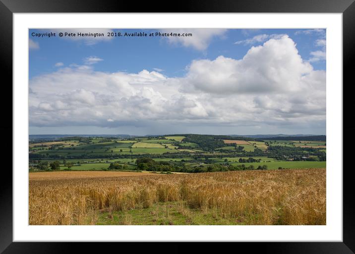 The Culm valley Framed Mounted Print by Pete Hemington