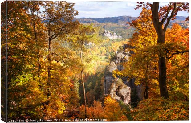 Autumn Splendor. Saxon Switzerland Canvas Print by Jenny Rainbow