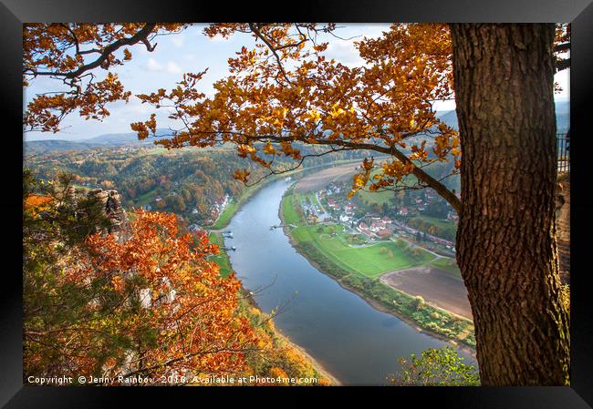 Picturesque View. Saxon Switzerland Framed Print by Jenny Rainbow