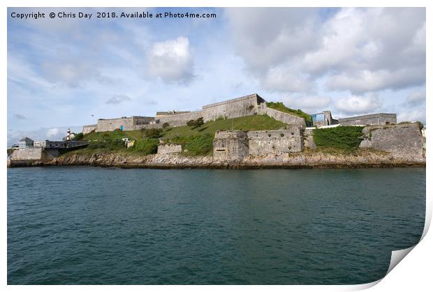 The Royal Citadel Plymouth Print by Chris Day