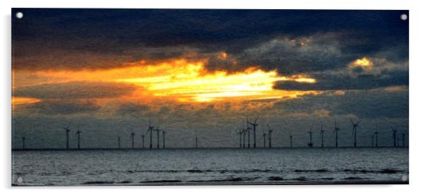 The windfarm Acrylic by sue davies