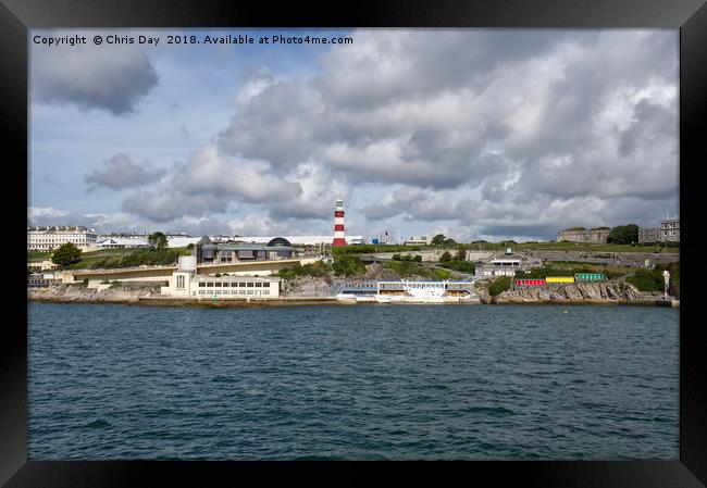 Plymouth Hoe  Framed Print by Chris Day