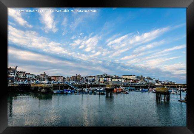 The Royal Harbour of Ramsgate late evening Framed Print by Robin Lee