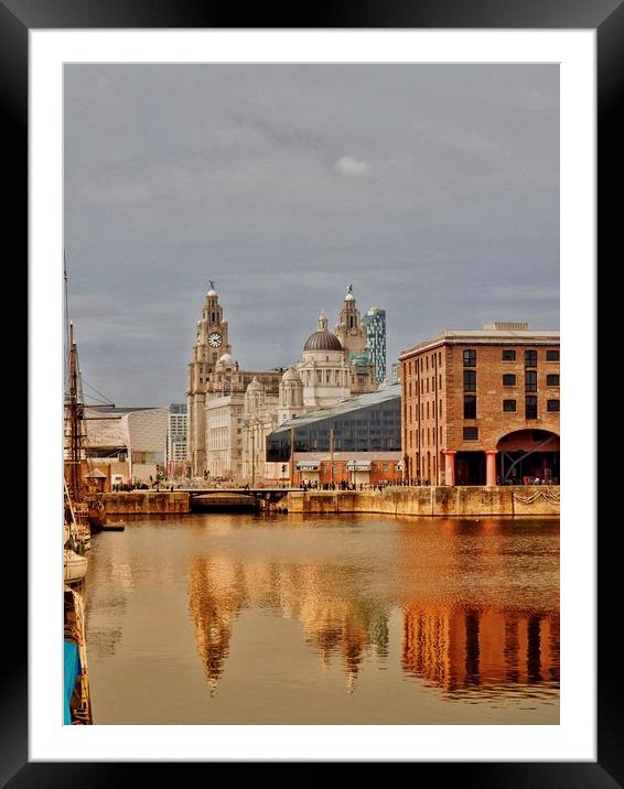 Albert Dock,Liverpool,UK. Framed Mounted Print by Victor Burnside