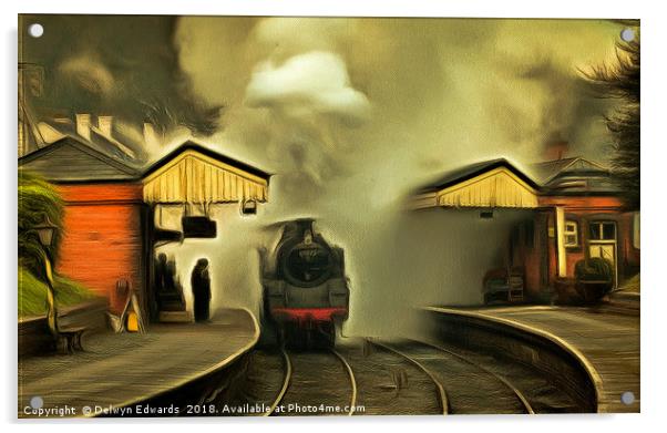 Steaming off Acrylic by Delwyn Edwards