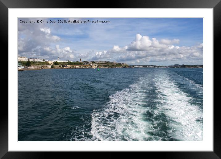 Boat Trip on Plymouth Sound Framed Mounted Print by Chris Day