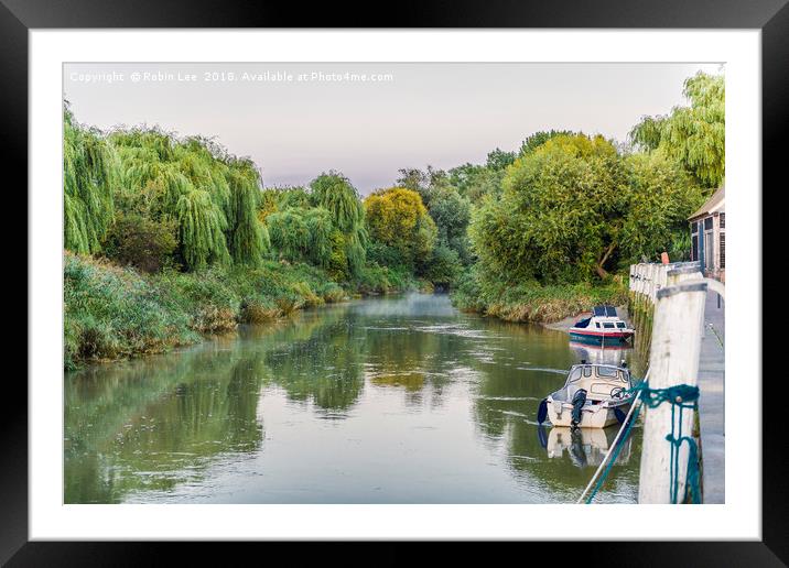 River Stour at Sandwich Framed Mounted Print by Robin Lee