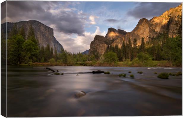 Valley View - Yosemite Canvas Print by Sandra Kepkowska