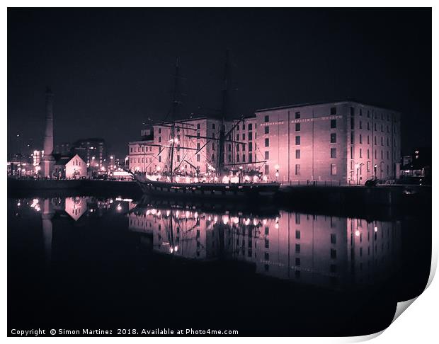 Reflections on the Past at the Maritime Museum. Print by Simon Martinez