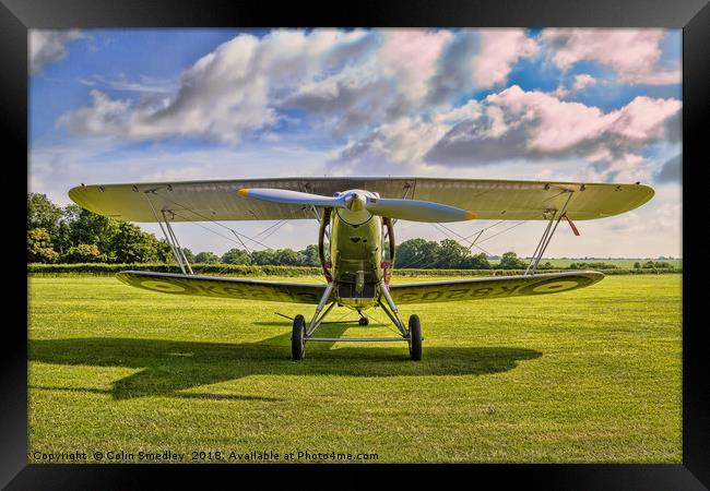 Hawker Demon I K8203 G-BTVE Framed Print by Colin Smedley