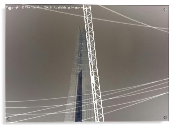 Inverted Infrared The Shard Framed Photo Print Acrylic by Cherise Man
