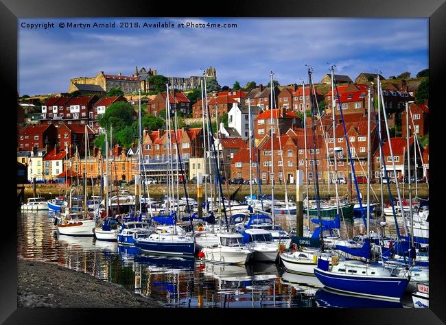 Whitby Harbour, North Yorkshire Framed Print by Martyn Arnold