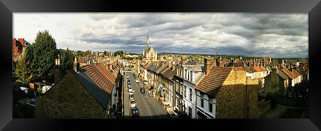 Watford Rooftops Panoramic Framed Print by graham young