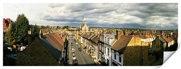 Watford Rooftops Panoramic Print by graham young