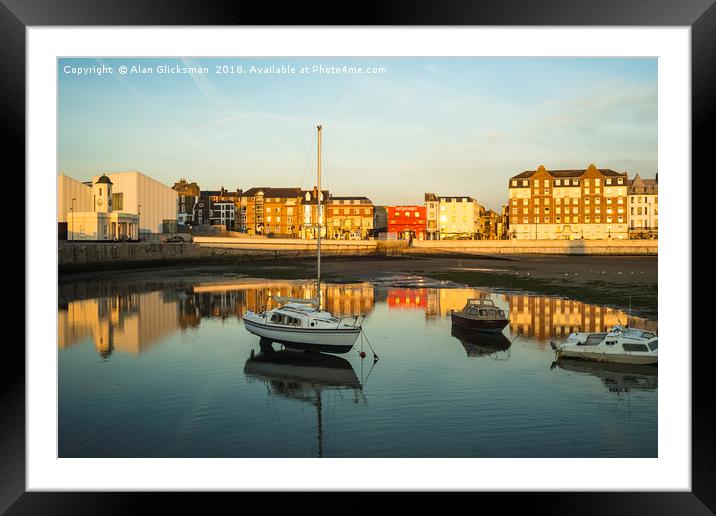 Boats in Margate harbour Framed Mounted Print by Alan Glicksman