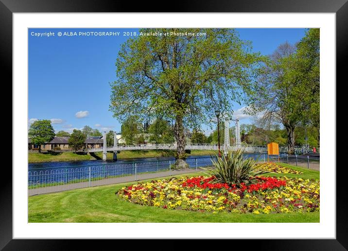 Infirmary Bridge, Inverness, Scotland Framed Mounted Print by ALBA PHOTOGRAPHY