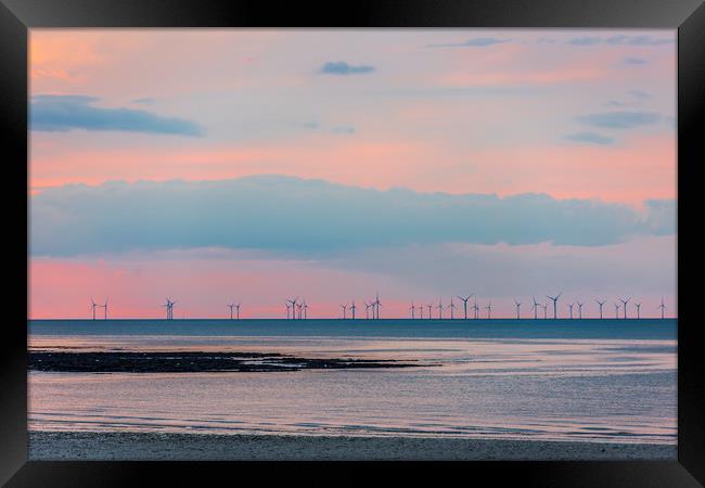 Kent Coast Sunset  Framed Print by Robin Lee