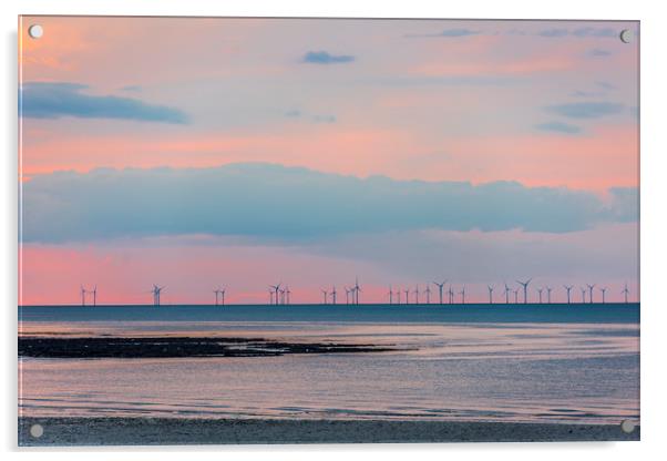 Kent Coast Sunset  Acrylic by Robin Lee