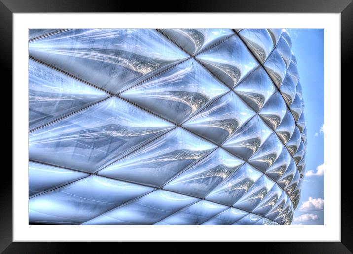 Allianz Arena Abstract Framed Mounted Print by David Pyatt