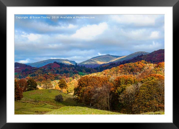 Autumn in the Langdales Framed Mounted Print by Susan Tinsley
