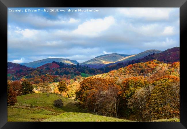 Autumn in the Langdales Framed Print by Susan Tinsley