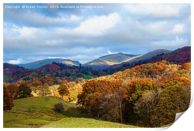 Autumn in the Langdales Print by Susan Tinsley