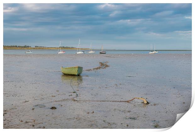 Boats on The Swale Print by Robin Lee
