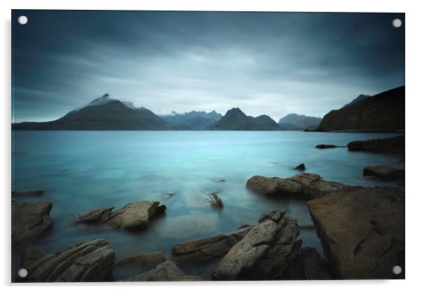 Elgol Isle of Skye Acrylic by Robert McCristall