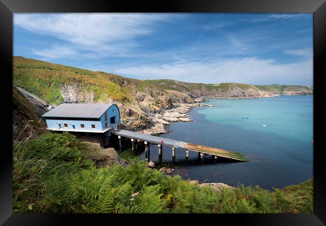 Kilcobben cove Cornwall Framed Print by Eddie John