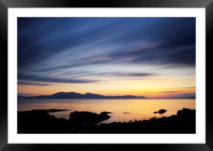 Isle of Arran Sunset Framed Mounted Print by Robert McCristall